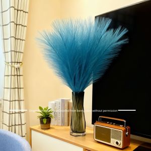 Luxurious Home Decor Realistic Feather Grass Fabric Non-shedding High-end Home Soft Decoration Premium Quality Ornament