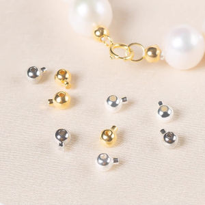 18K Gold Plated Crimp End Beads Stopper Clasps Closures for DIY Jewelry Making Bracelet Necklace Earring Beading Craft Supplies