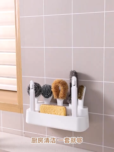 Angelohut Sikat Dapur Sink Piring Panci Kompor Sponge Multifungsi 6 in 1 Set
