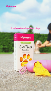 bigfatpaw FurrClean CornFresh Pet Dog Poop Bag Partially Biodegradable Plastic Bag plastik sampah