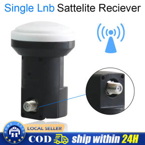 【Local Delivery】 1Pc Universal Single Ku-Band LNB Dual Output Full HD Digital KU LNB Satellite TV Receiver Satellite Receiver 306A-Single-LNB-Black