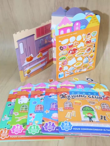 BBTAM Reusable Bubble Stickers for Kids Educational Sticker Book Toy for Toddlers