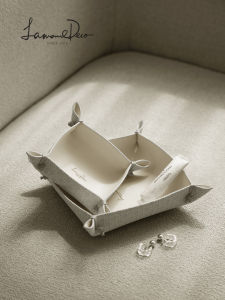 LAMOME DECO | Modern Luxury Desktop Jewelry Storage Box Leather