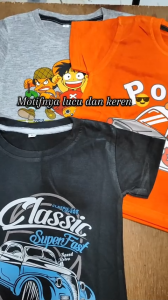 Baju Kaos Harian Atasan Distro Anak Laki Laki Karakter Cowok Anime One Piece Keren Usia 1 - 10 Tahun