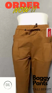 Baggy Pants Serut Tali Wanita / Celana Serut Tali Baggy Wanita /