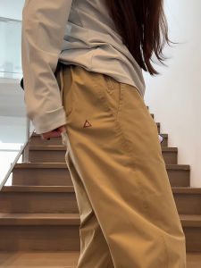 กางเกงปีนเขาฤดูหนาวแบบมีซิปสำหรับผู้หญิง กางเกงขายาวทรงหลวมสไตล์อเมริกัน ทรงเข้ารูป ผ้าฝ้ายโพลีเอสเตอร์ ป้องกันลม อบอุ่น กางเกงขายาวสำหรับเล่นสเก็ตบอร์ด