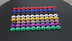 MOTOX น๊อตเลสพร้อมแหวน CNC แต่งห้องเครื่อง/ คอนโซลมอเตอร์ไซด์ pwjcm เบอร์10