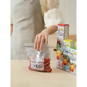 DIY House Hold 10/15/20pcs Freezer Bags Resealable Bags Reusable Fresh Food Preservative Bag Fresh Keeping Ziplock Storage Bags Fresh Double Ziplock Bags Multifunction Kitchen Organizer Pouch Ziplock