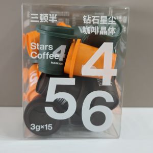 Premium Cold Brew Instant Coffee Soluble Three Half Digital Planet Series Pure Black American Style Coffee Powder 3g