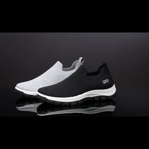 Mens Running Shoes Non-slip Mid-cut Sneaker Rubber Sport Shoes For Men Size 40 To 45