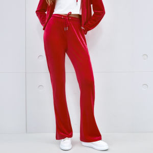 Juicy Couture | Star-like Casual Rhinestone Flared Fitted Pants