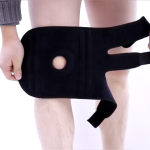 Adjustable Compression Knee Patellar Tendon Support Brace for Men Women - Arthritis Pain Injury Recovery Running Workout (Black)