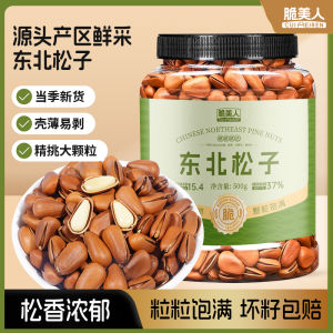 Healthy Hand-Peeled Northeast Pine Nuts Snacks New Stock Bulk Pregnant Women Nutritional Supplement 500g CaiMei Crisp Beauty