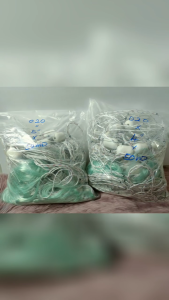 Jaring Ikan 0.20mm x 2" & 4" & 5" x 50MD Pukat Tangsi Ikan | Siap Jahit | Mata Tegak YOKO | Fishing Net | Warna Hijau | Handmade | Completed Net