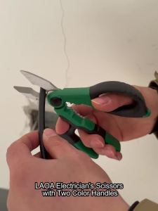 LAOA | LAOA 7" Multi-Function Electrician Pliers Wire Stripper Cutter Crimper CR-V Steel 1.5-4mm² AWG Cable Tool