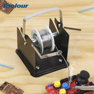Toolour Solder Wire Stand Welding Wire Adjustable Roll Holder Solder Dispenser Reel Soldering Iron Holder Welding Tool