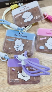 [พร้อมส่ง] Card Holder ที่ใส่บัตรลาย Puppy dog แนวนอน สำหรับคีย์การ์ด บัตรโดยสาร บัตรนักเรียน บัตรพนักงาน ฯลฯ Biangels