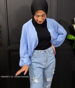 Celana Jeans Wanita Pinggang Tinggi Devira Boyfie Premium