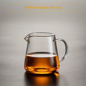 Thickened Glass Gongfu Tea Set One-Piece Tea Ocean Pouring Pot Filter High-End Tea Water Tea Filter Dining Utensils