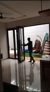 pintu lipat aluminium list ornamen custom sesuai desain