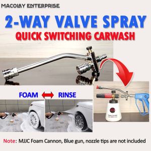 F25 Two Way Valve Spray Quick Switching Foam Cannon and Rinse Control Fittings for Car Wash