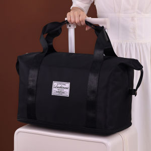 Large Capacity Multi-layer Waterproof Travel Bag with Shoulder Strap and Suitcase Cover