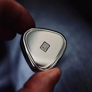 Stainless Steel Pulling Rice Ball EDC Push Card Stress Relief Toy Unlimited Positions Matte Finish Fingertip Gyrating Stress Reliever