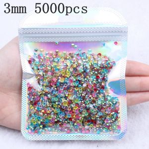 ใหม่ด้านล่างแบนเรซิ่น Rhinestones 3mm 5000pcs-สี Diy โทรศัพท์มือถือความงามกาว Rhinestones < Ne1> อุปกรณ์เสริม
