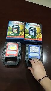 🔥Shipping from Philippines🔥3 in 1 Solar USB Rechargeable COB Camping Lantern Device Charging Waterproof Emergency Flashlight LED Light