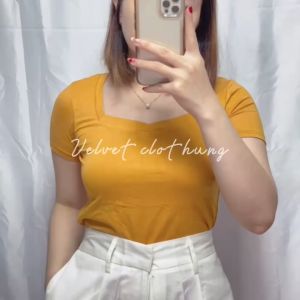 Atasan Square Neck Wanita & Kaos Wanita Polos