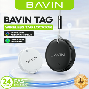 BAVIN TAG02 Smart Wireless Locator Tag Tracker Finder For iP & Android Anti-Lost Bluetooth Tracking Device w/ Lanyard