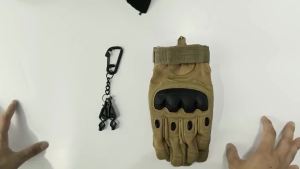 KUNN Metal Single Head Glove Clips with Stainless Steel Carabiner Clip Portable Glove Clips for Work Glove Holders