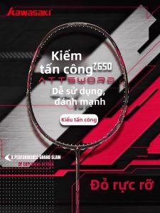 Kawasaki | Professional Carbon Fiber Light Badminton Racket Set