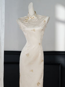 Engagement White Cheongsam Dress Everyday Wear