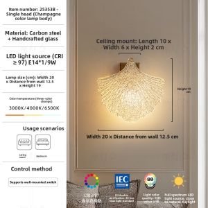 FANCY LAMP CLUB | Modern Luxury Wall Lamp Crystal Decoration