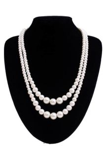 Double-Layer Necklace Ornament Womens Easiest for Match Necklace Beaded Fashion Accessories Spring and Summer Hot-Selling Ornament Ornament Necklace Geometric