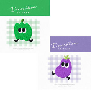 DUTRIEUX | 2‑8Pcs Cute Cartoon Self‑Adhesive Embroidery Patches Set DIY Decor Stickers for Clothes Hats Backpack Phone Case Notebook Cup