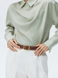 Pierre Cardin | Leather Pin Buckle Thin Retro Womens Belt