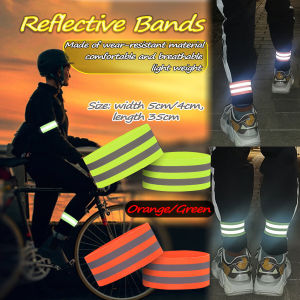 ZEO 1pcs Reflective Band High Visibility Reflector Glow Strap Arm Armband Belt for Night Running Cycling