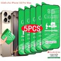 Bộ 5 Miếng Dán Bảo Vệ Màn Hình Cho iPhone 16 Pro Max Full Cover Mềm Chống Trầy Xước Chống Vỡ Cho iPhone 15ProMax 16/15/14/13/12/11. 