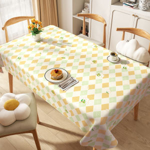Waterproof Oil-resistant PVC Tablecloth Rectangular Luxury Sensation Home Use Dining Table Cloth Easy Cleaning  Style