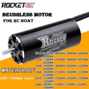 SURPASS HOBBY | SURPASS HOBBY Waterproof Rocket-RC 3660 3670 3680 Brushless Motor for 800-1000mm RC Feilun Fishing Bait Marine Ship Boat Traxxas
