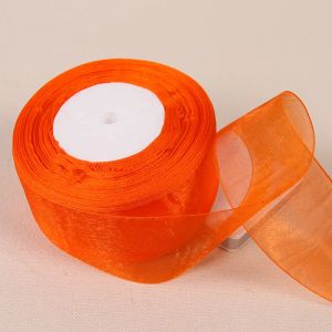Cuộn Ruy Băng Organza Trong Suốt 45m Rộng 2 Inch X 5cm Dùng Cho Đám Cưới Tiệc Tùng Giáng Sinh Tự Làm Gói Quà Làm Bằng Polyester/nylon Một Mặt.