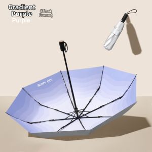 Sun Umbrella UV Protection  Sunscreen Small Fresh Gradient Color