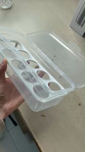 กล่องใส่ไข่ไก่ กล่องพลาสติกเก็บไข่ (10 ช่อง ) BPA free มีฝาปิด-เปิด ป้องกันไข่แตกอย่างดี cookingrun