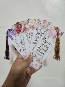 Bible Verse Bookmark with Tassle 5pcs Random Design