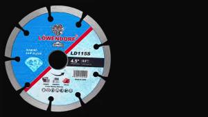 115mm Diamond Dry Segmented Saw Blade Grooved Granite Marble Cutting Tool for Concrete Stone Slicing Angle Grinder 4 1/2inch