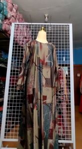 Gamis Wanita Terbaru Calvin Jeans Joktik Motif Etnik LD 110-130