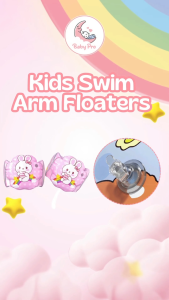 Baby Pro Quick-Deflate Kids Swim Arm Floaters Lightweight Inflatable Swimming Armbands