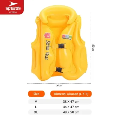 Jaket Pelampung Original Rompi Pelampung Swim Vest M L XL